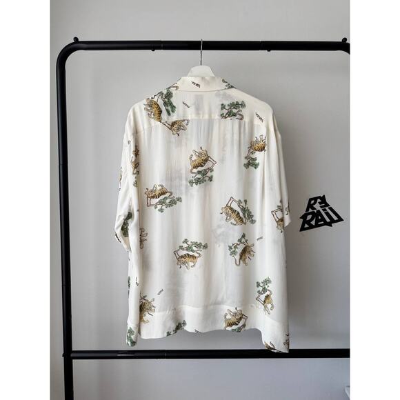 Visvim Copa Silk Vacation Shirt White Tiger Japan - Picture 5 of 9